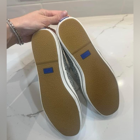 Kate Spade x Keds silver glittery shoes size 9/40. Never worn brand new Sneakers - Picture 3 of 4